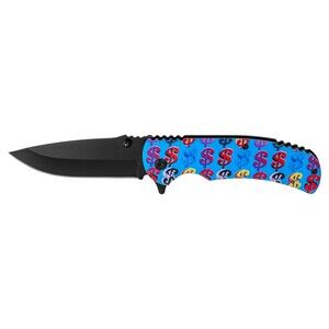 Contemporary Art Full Metal Stainless Steel Spring Assisted Folding Pocket Knife